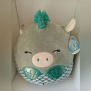 16" Tall Original Squishmallow Cornella The Unicorn Mermaid  NWT
